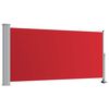 vidaXL Прибираща се дворна странична тента, 120x300 см, червена