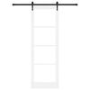 vidaXL Преплъзваща се врата Бяло 78 x 232 см