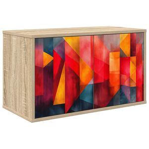 vidaXL Стенен телевизионен шкаф HEESCH 69 x 33 x 40 см Дъб сонома
