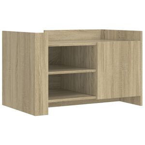 vidaXL Кафе маса, дъб сонома, 80x50x50 см, инженерно дърво