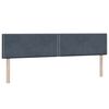 vidaXL Box Spring легло с матраци Тъмно сиво 200x210 cm Кадифе