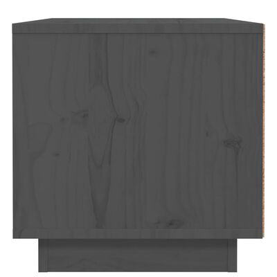 vidaXL Нощни шкафчета, 2 бр, сиви, 40x34x35 см, борово дърво масив
