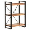 vidaXL Библиотека с 3 рафта, 60x30x80 см, акация масив