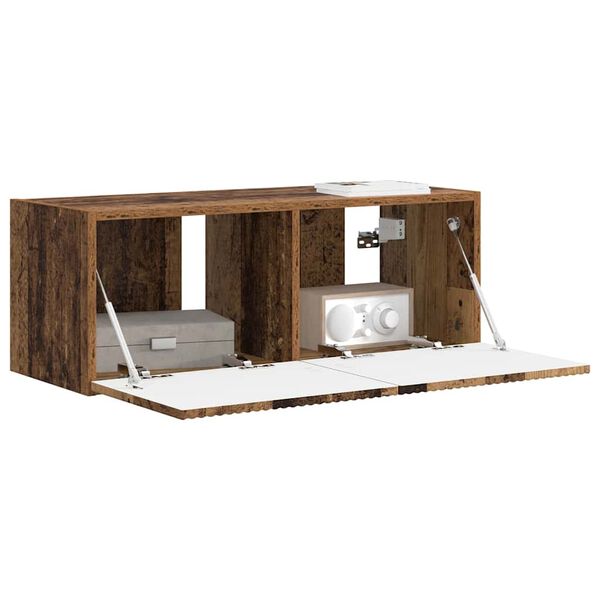 vidaXL TV стенен шкаф Старо дърво 60 x 31 x 29.5 см Инженерно дърво