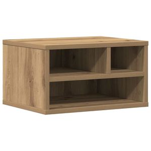 vidaXL Стойка за принтер Дъб 40 x 32 x 22,5 см Инженерна дървесина