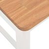 vidaXL Трапезни столове, 2 бр, бели, дъбова дървесина масив
