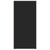 vidaXL Сайдборд, черен, 40x33x70 см, инженерно дърво