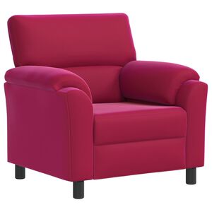 vidaXL Диван Виненочервен 94 x 85 x 93 см Кадифе