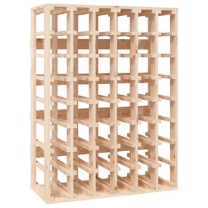 vidaXL Поставка за вино 70x33x94 см масивна чамова дървесина