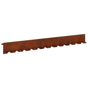 vidaXL Ограда за трева 30 бр. 102 x 10 x 4 см Стомана Ръждясало