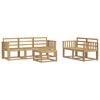 vidaXL Комплект дивани за открито 6 pcs Бяло 59 x 59 x 37 см