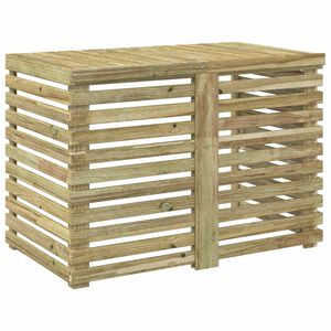 vidaXL Покритие за климатик 100 x 58 x 70 см Импрегнирано борово дърво