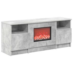 vidaXL Електрическа камина Бетонно 98 x 28,5 x 40,5 cm