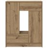 vidaXL Бюфет с чекмеджета и вратички, дъб артизан, 73x31x90 см