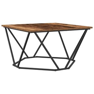 vidaXL Масичка за кафе Старо дърво 80 x 80 x 45 cm