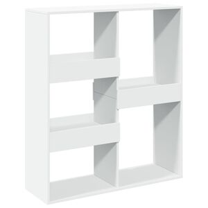 vidaXL Разделител за стая, бял, 100x33x115 см, инженерно дърво