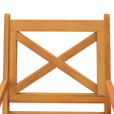 vidaXL Градински трапезни столове, 2 бр, акация масив