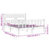 vidaXL Рамка за легло без матрак, 160x200 см, масивна чамова дървесина