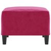 vidaXL Табуретка, виненочервена, 70x55x41 см, кадифе