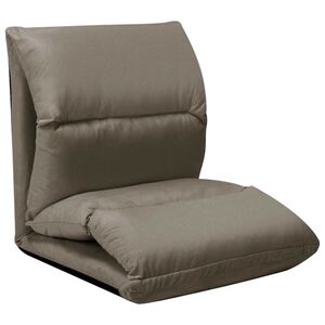 vidaXL Сгъваем подов стол, тъмносив, микрофибри