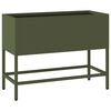 vidaXL Повдигната градинска саксия Маслиненозелен 60 x 26 x 45 см
