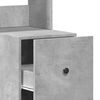vidaXL Кухненски шкаф, бетонно сив, 35x50x180 см, инженерно дърво