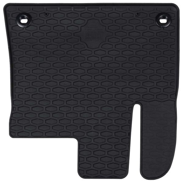 vidaXL Автомобилен килим 4 pcs Черно Каучук