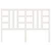 vidaXL Горна табла за легло, бяла, 126x4x100 см, бор масив