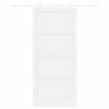 vidaXL Преплъзваща се врата ORKDAL Бяло 93 x 211 см