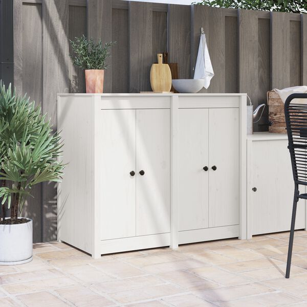 vidaXL Кухненска врата MEPPEL 2 pcs Бяло 50 x 9 x 82 см