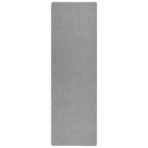 vidaXL Килим пътека Светлосиво 80 x 500 cm 100% Полипропилен