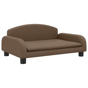 vidaXL Кучешко легло кафяво 70x45x30 см кадифе