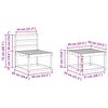 vidaXL Комплект дивани за открито 9 pcs Естествен