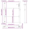 vidaXL Градинска порта 100x125 см, кортенова стомана