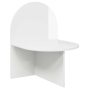 vidaXL Нощно шкафче Бял гланц 48 x 49 x 65 см