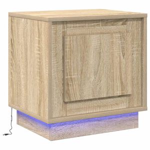 vidaXL Нощен шкаф Сонома дъб 44 x 34,5 x 45 см Инженерна дървесина