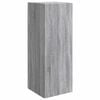 vidaXL Стенно шкафче 33 x 34,5 x 90 см Инженерна дървесина Сив Сонома