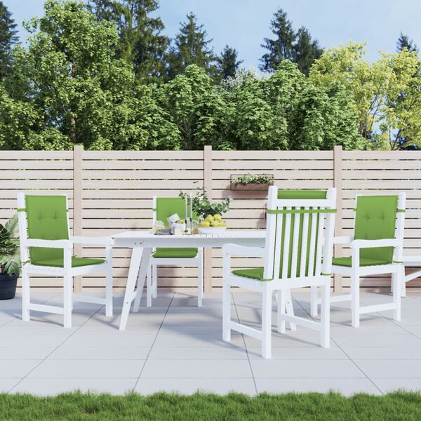 vidaXL Възглавници за столове 4 бр меланж зелени 100x50x4 см плат