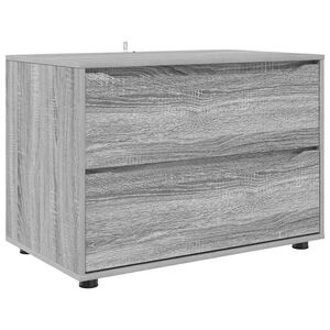 vidaXL Шкаф за съхранение 80 x 48 x 57 см Инженерна дървесина