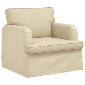 vidaXL Диван Крем 84 x 80 x 85 см текстил