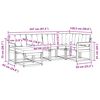 vidaXL Комплект дивани за открито 6 pcs Натурален и Бежов