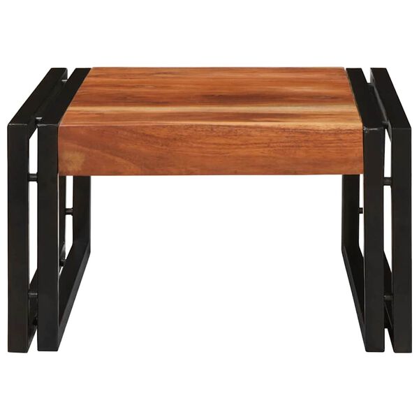 vidaXL Поличка за баня Кафяво 40 x 50 x 23 см Солидно акациево дърво