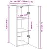 vidaXL Стенен шкаф Дъб 34,5 x 34 x 90 см Инженерно дърво