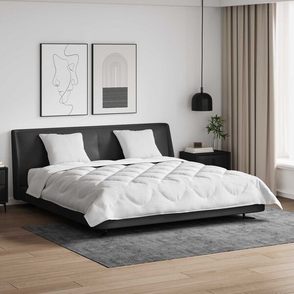 vidaXL Завивка с възглавница 3 pcs Бяло Микрофибър