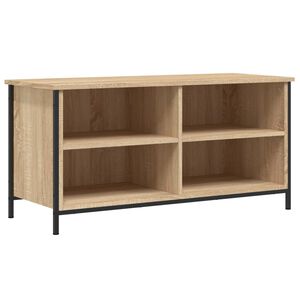 vidaXL ТВ шкаф, дъб сонома, 100x40x50 см, инженерно дърво
