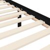 vidaXL Рамка за легло с табла, черна, 200x200 см, масивно дърво