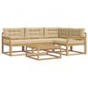 vidaXL Комплект дивани за открито 5 pcs Бяло и Бежово 79 x 79 x 37 см