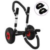vidaXL SUP количка за сърфборд, сгъваема, 45 кг, алуминий