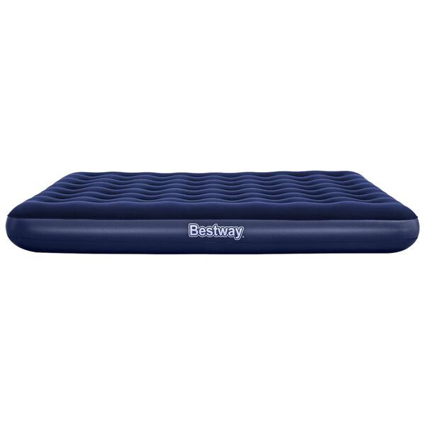 Bestway Надуваемо флокирано въздушно легло, 203x183x22 см, 67004