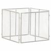 vidaXL Градински компостер, 85x85x70 см, поцинковано желязо
